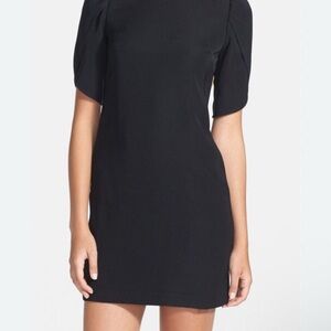 Cynthia Steffe Black Puff Sleeve Mini Dress